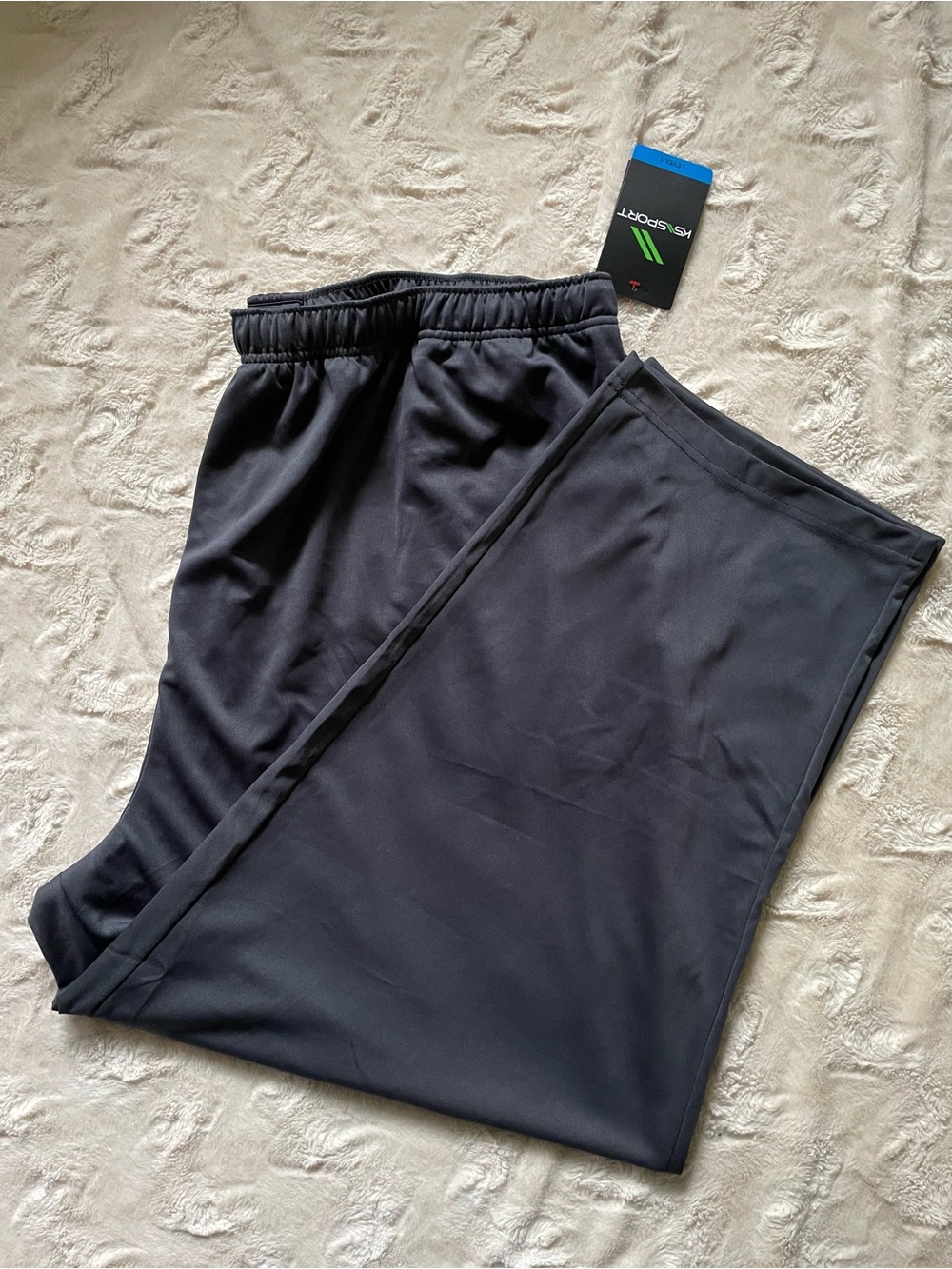 Men's KS Sport Black Power Wicking Pants NWT